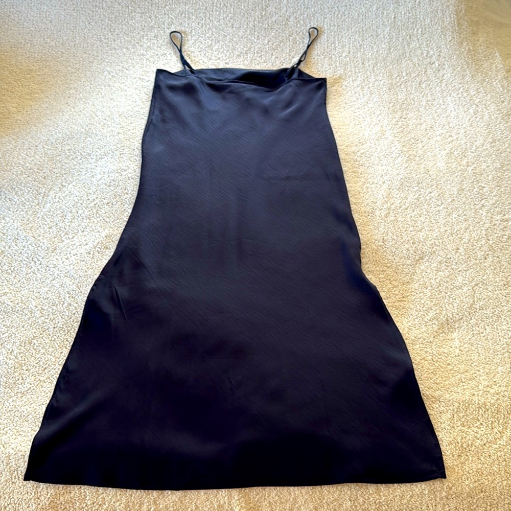 NWT! A New Day Navy Blue Slip Dress - Picture 5 of 7